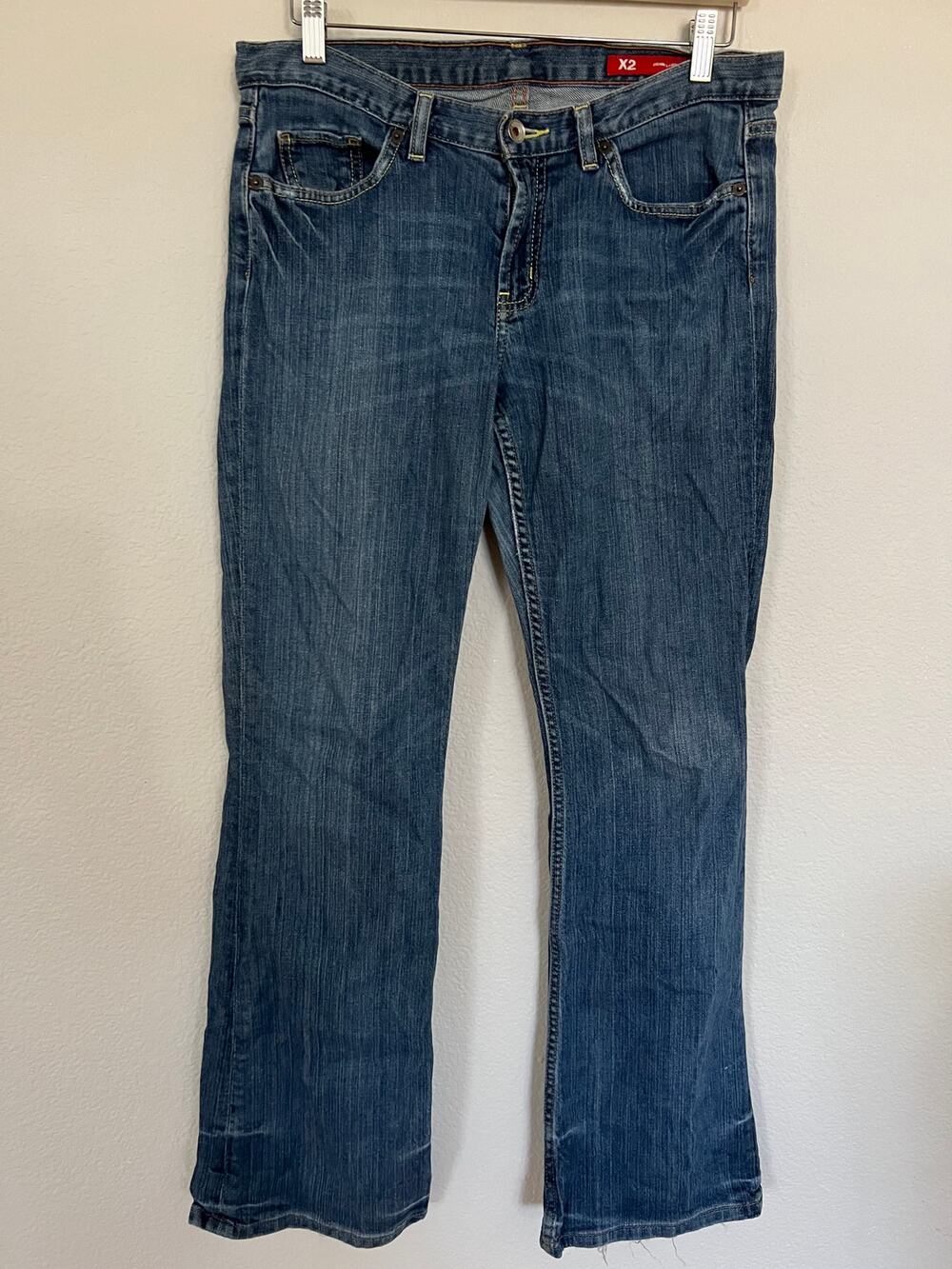 Express X2 Quality Denim Womens Mid Rise Bootcut Stretch Jeans W2 SZ 8 Regular